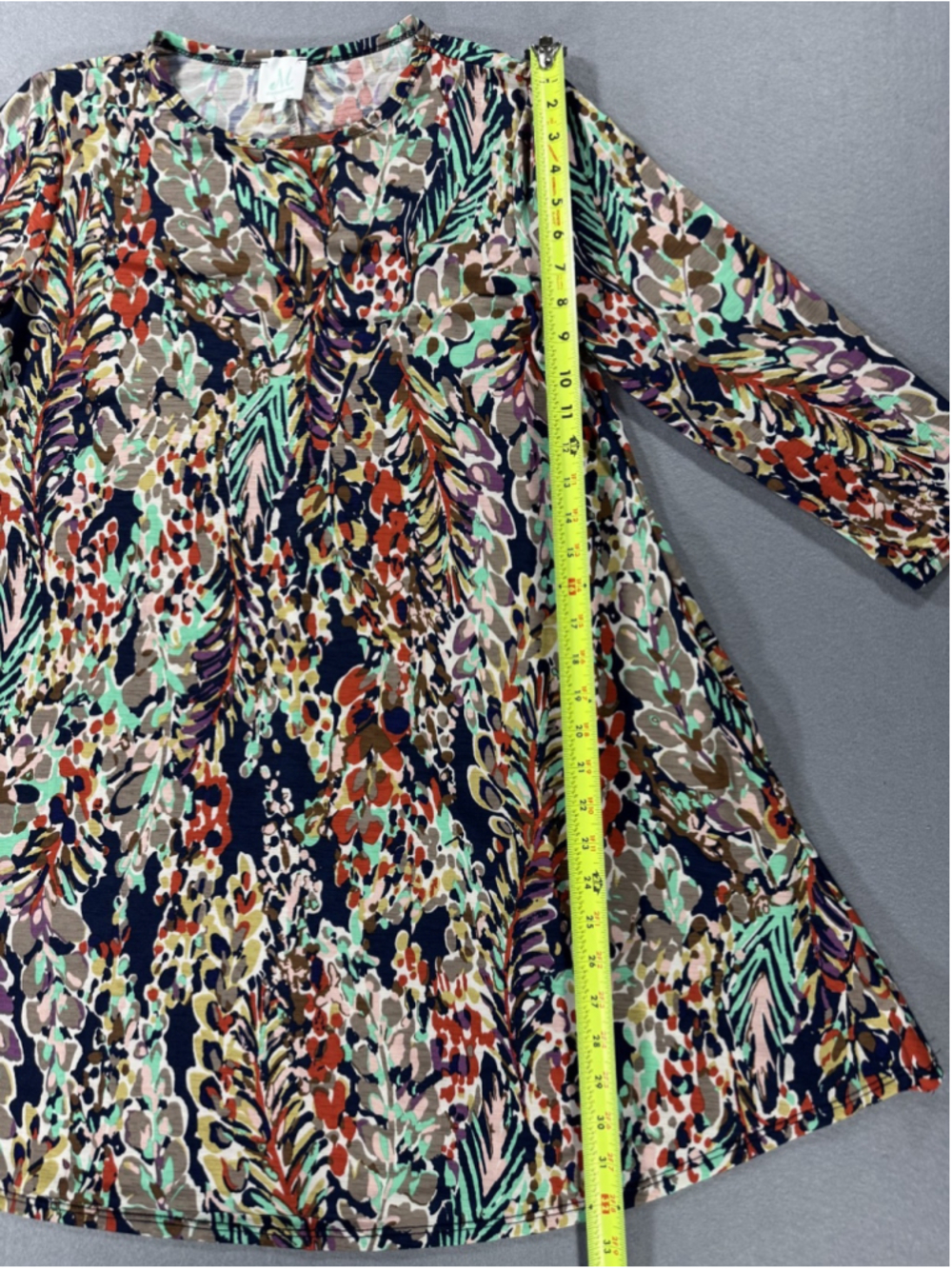 Shop The Mint Floral Print Dress Size Small with Pockets - Picture 15 of 15